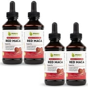 Maxx Herb Red Maca Root Liquid Drops Immune Support & Energy Supplement, 4 Oz 4-Pack