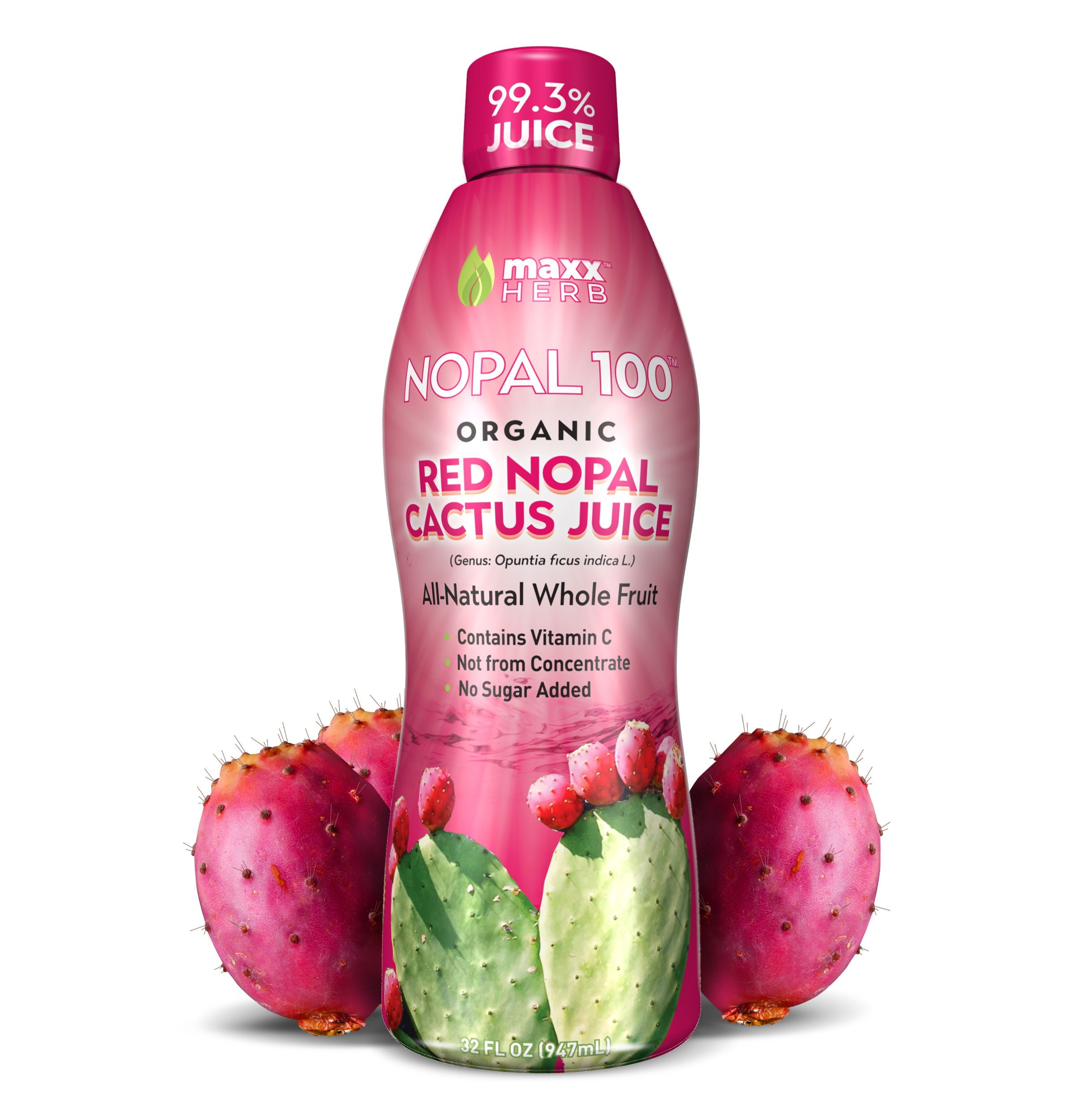 Maxx Herb Red Nopal Cactus Prickly Pear Juice for Gut Health & Joint