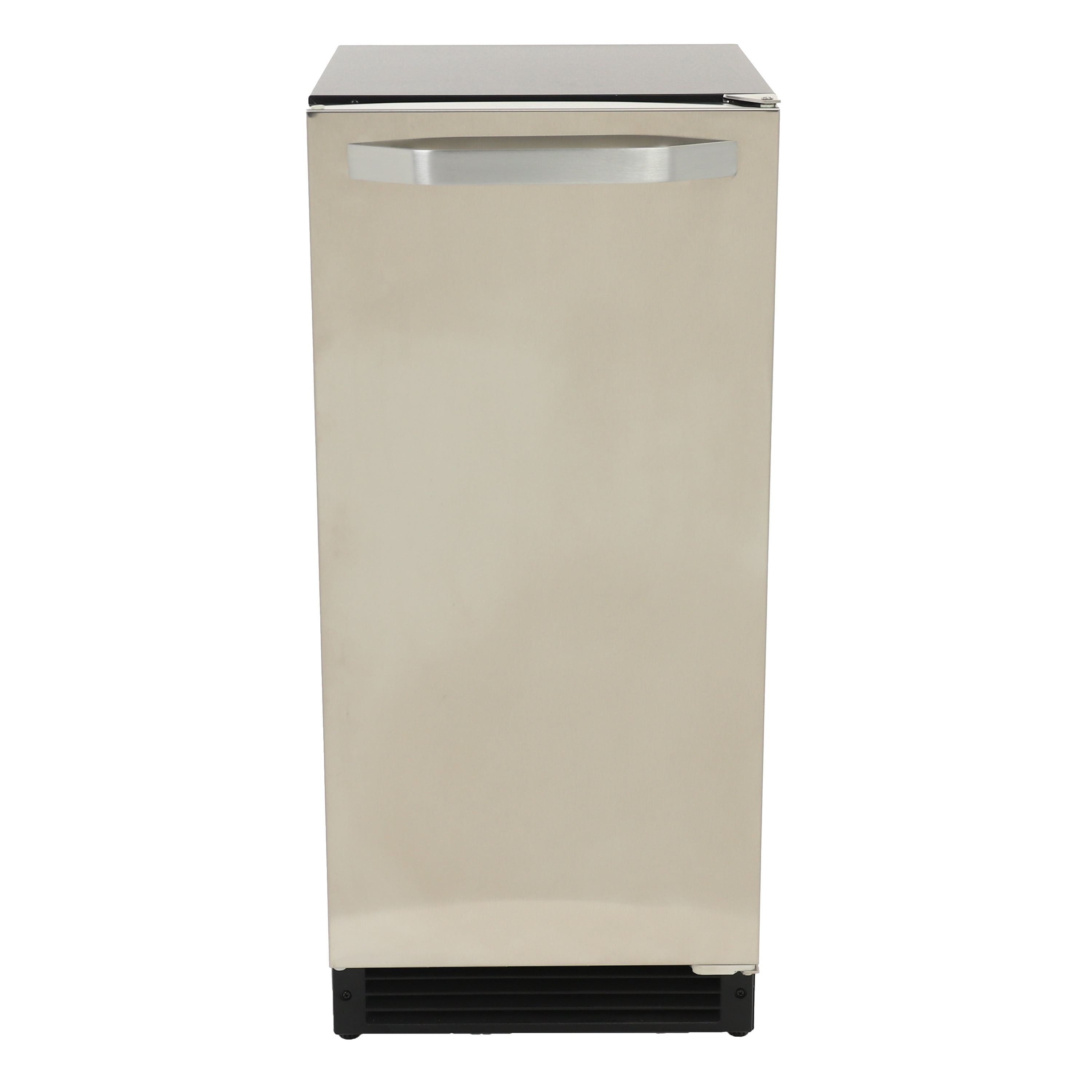 Maxx Ice Shallow Depth Indoor Built-In Undercounter Ice Maker, 15", 25 lbs, Crescent Ice Cubes, 22 lb Ice Storage Bin, in Stainless Steel (MIM25C)