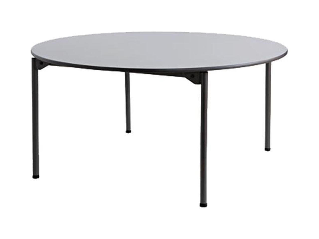Maxx Legroom Round Folding Table 60" Dia. x 291/2"h Gray/Charcoal