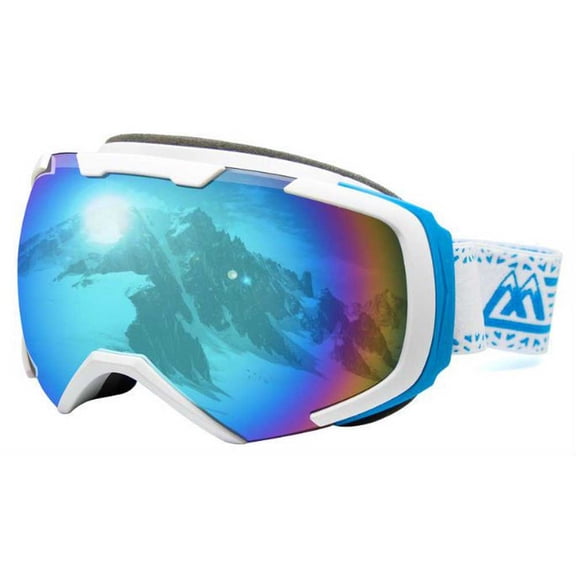 Maxx Shredder Snow Goggle Eyewear Sun Protect Skiing Slopes Snowboard (White)