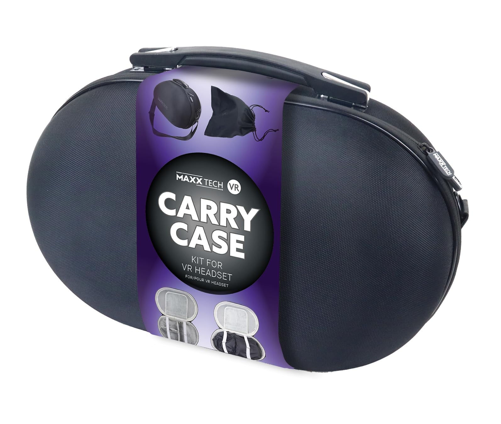 Maxx Tech VR Carry Case  Universal VR Carry case for VR Headset, V (Meta Quest 2, Meta Quest)