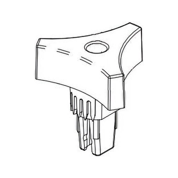 MaxxAir Ventilation Solutions 05-21236K Roof Vent Lift Arm Knob White Plastic