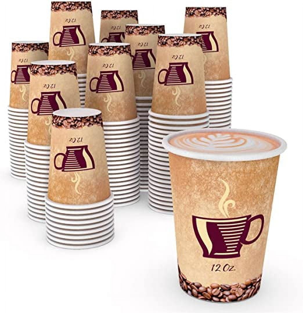 25 sets 300ML10OZ Disposable coffee cup latte hot cold drink milk tea –  Heroes Rise Coffee Company