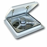MaxxFan Plus 0004000K White RV Fan with Manual Opening