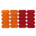 thumbnail image 1 of MaxxHaul 50016 Oval Reflectors 10 Red-10 Amber Self-Attaching Or Drill Mount-DOT, 20 Pack, 1 of 4
