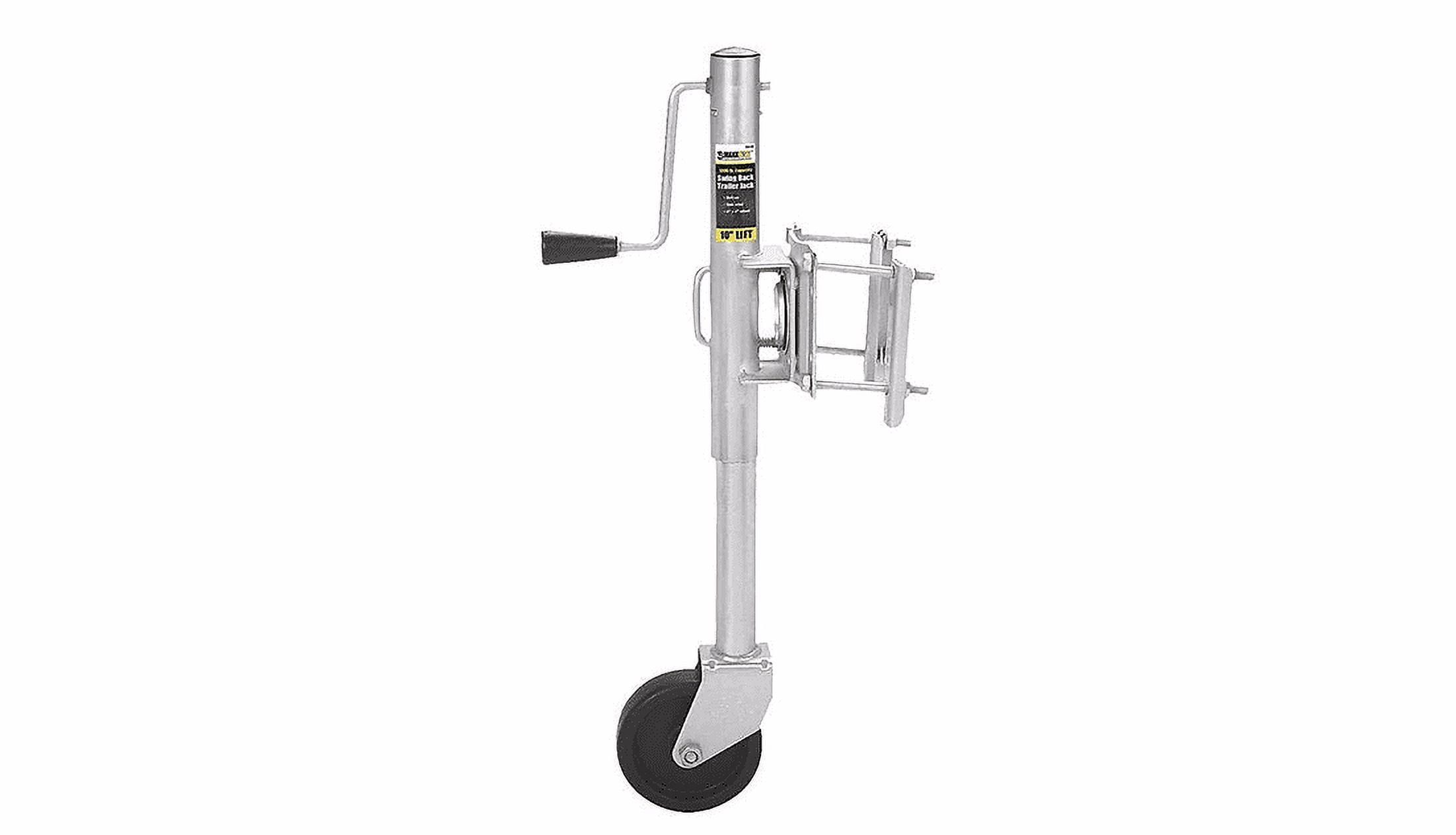 MaxxHaul 70148 10" Lift Swing Back Trailer Jack with Single Wheel