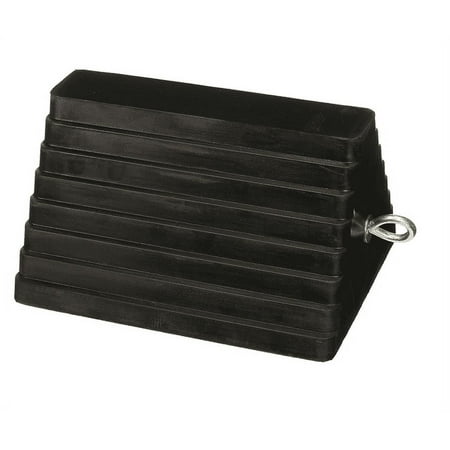 MaxxHaul 80681 Solid Rubber Heavy Duty Wheel Chock with Eyebolt, 2 Pack