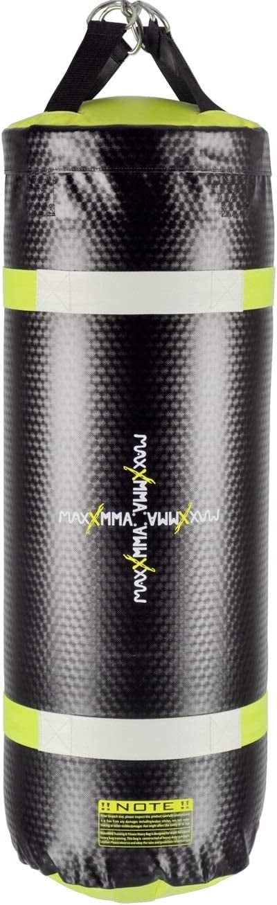 MaxxMMA 3ft 4-in-1 Water/Air Punching Bag, Neon Yellow