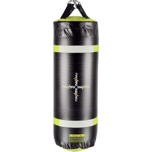 MaxxMMA 3ft 4-in-1 Water/Air Punching Bag, Neon Yellow