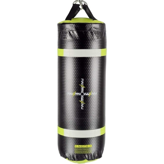 MaxxMMA 3ft 4-in-1 Water/Air Punching Bag, Neon Yellow