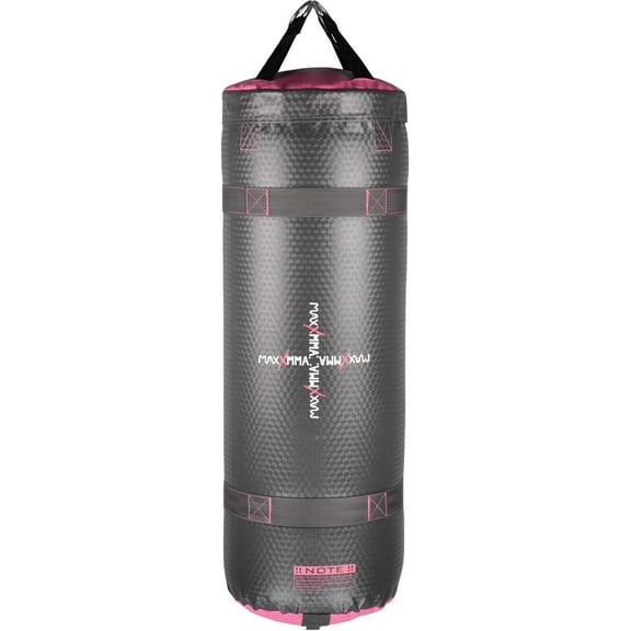 MaxxMMA 3ft 4-in-1 Water/Air Punching Bag, Grey/Pink
