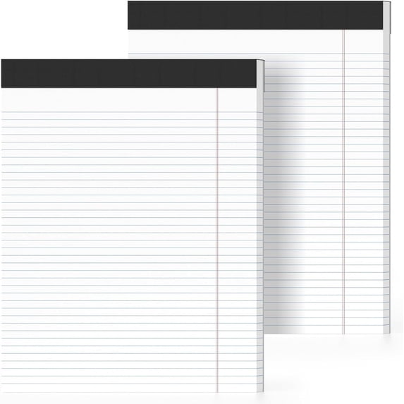 Maxxmarket 2 Pack Legal Pads 8.5 x 11 College Ruled 30 Sheets per Pad