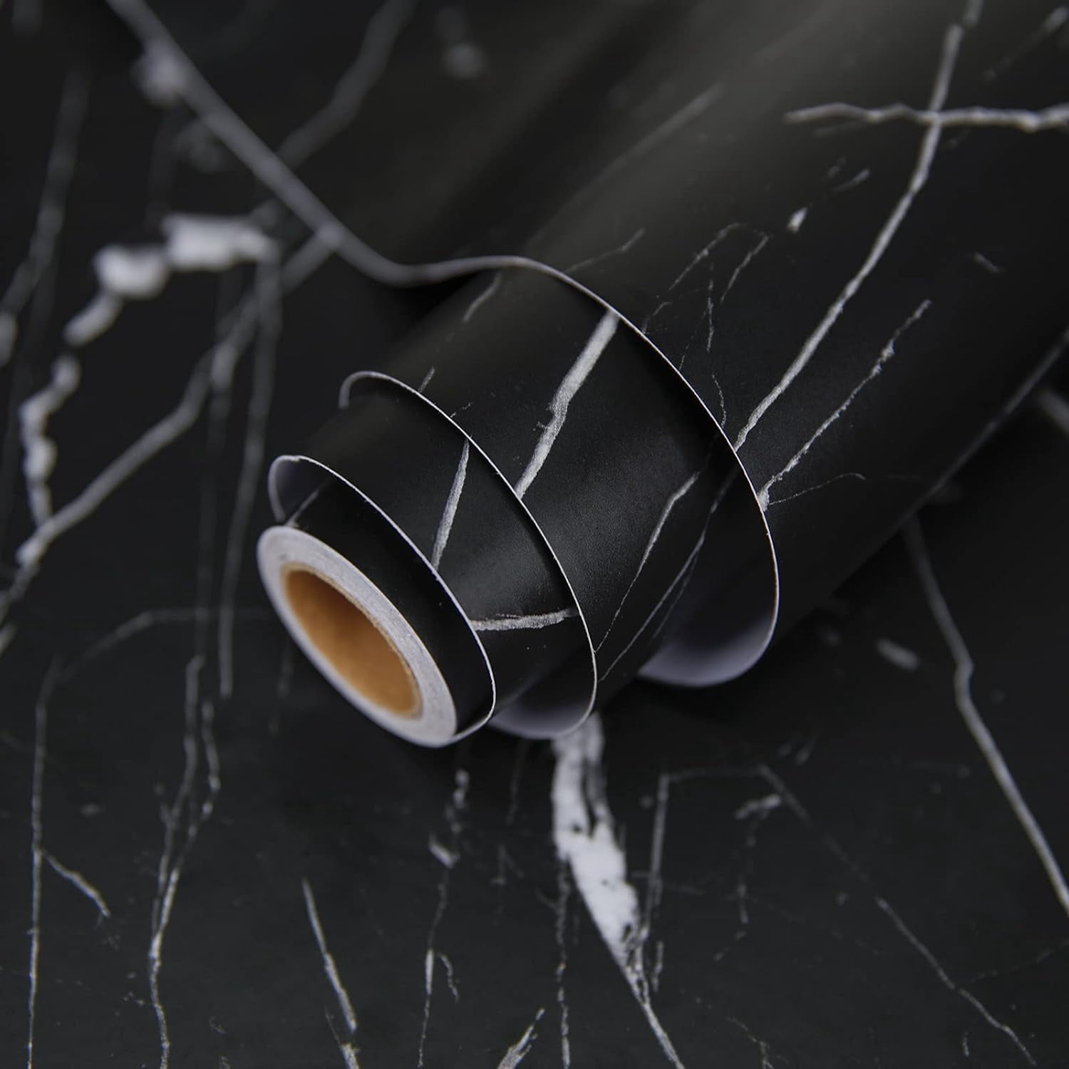 Marble Contact Paper Black