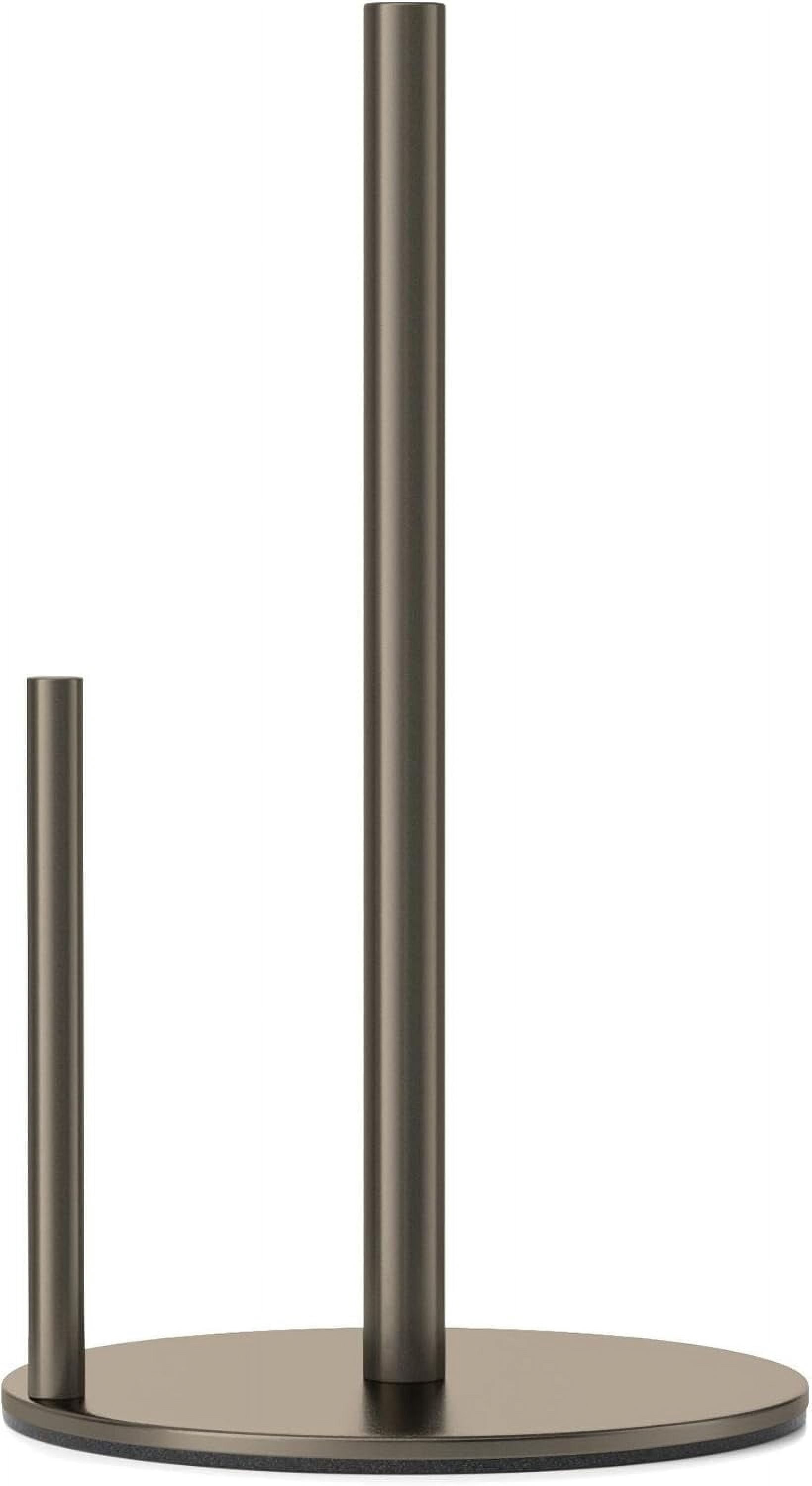 Maxxmarket Oil Rubbed Bronze Kitchen Paper Towel Holder, Countertop Roll Dispenser with Weighted Base