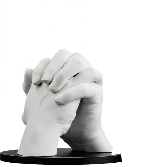 MaxxMarket Hand Casting Kit, Couples with Practice Kit, Hand Mold Kit for Adults & Kids, Romantic Anniversary Wedding Birthday for Her or Him,Boyfriend Girlfriend Unique