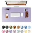 thumbnail image 1 of MaxxMarket Leather Desk Protector, Office Mat, Large Mouse Mat, Non-Slip PU Leather Blotter, Laptop Desk Pad, Waterproof Writing Pad for Office and Home (Light Purple, 31.5" x 15.8"), 1 of 24