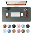 thumbnail image 1 of MaxxMarket Leather Desk Protector, Office Mat, Large Mouse Mat, Non-Slip PU Leather Blotter, Laptop Desk, Waterproof Writing Pad for Office and Home (Dark Green, 31.5" x 15.8"), 1 of 24