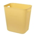thumbnail image 1 of MaxxMarket Plastic Small Trash Can Wastebasket, Garbage Container Basket for Bathrooms, Laundry Room, Kitchens, Offices, Kids Rooms, Dorms, 3.5 Gallon, Yellow, 1 of 10
