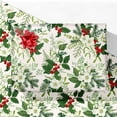 thumbnail image 1 of MaxxMarket Winter Floral Christmas Wrapping Paper for Women Girls - Xmas Gift Wrap with White Hellebores, Holly & Red Berries - 4 Jumbo Sheets, 28" x 40" Each (31 sq. ft ttl), Easy to Store, 1 of 15