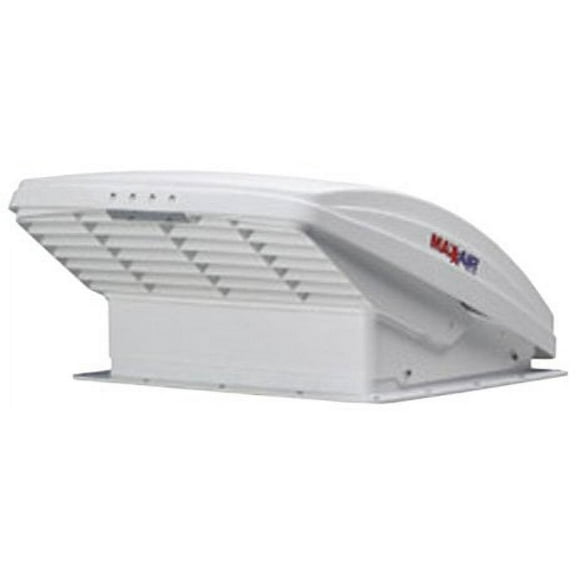 Maxxair 00-05100K MaxxFan Ventillation Fan with White Lid and Manual Opening Keypad Control