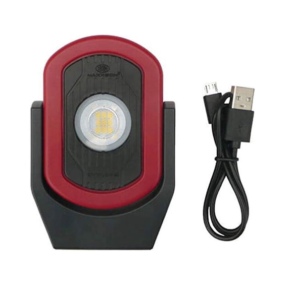 Maxxeon MXN00810 WorkStar Cyclops USB Rechargeable LED Area Work Light, Red