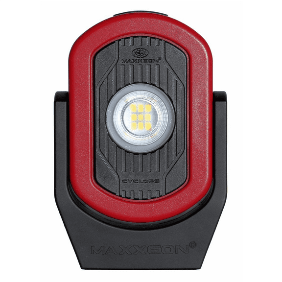 Maxxeon MXN00810 WorkStar Cyclops USB Rechargeable LED Area Work Light, Red