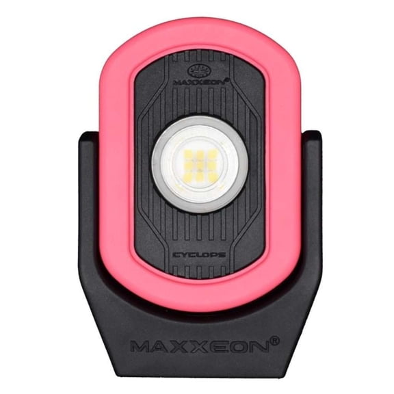 Maxxeon MXN00810 WorkStar Cyclops USB Rechargeable LED Work Light Magnetic PINK