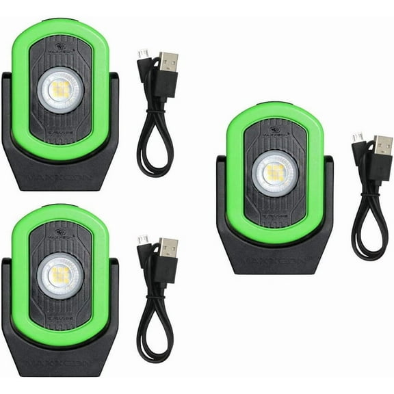 Maxxeon MXN00811, HiVis Green, 720 Lumens, USB Rechargeable LED Cyclops Workstar Work Light (3)