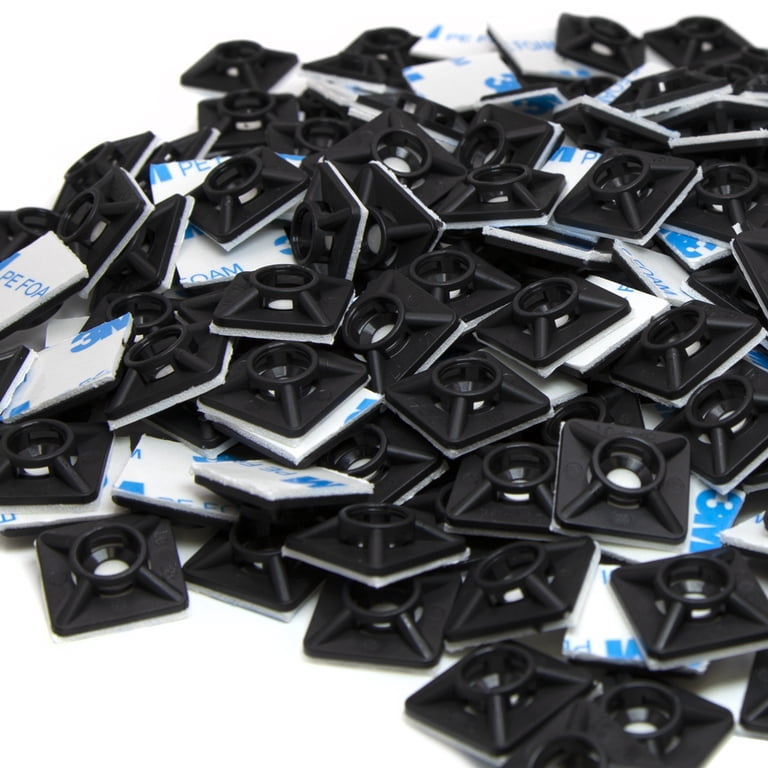Maxxima 0.75 Inch Zip Tie Mounts - Cord Management Desk Cable 