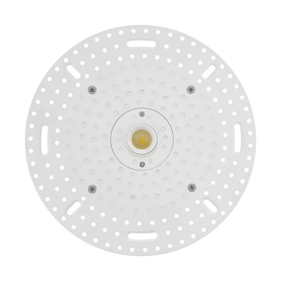 Maxxima 1 in. Trimless Pinhole Round Recessed Anti-Glare LED Downlight, White, Canless IC Rated, 1050 Lumens, 5 CCT 2700K-5000K