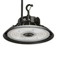 thumbnail image 1 of Maxxima 10 in. LED UFO High Bay Light Fixture, Black Hardwired Warehouse Light, 22,500 Lumens, 3 CCT 4000K-5700K, Selectable Wattage 100-150, 1 of 10