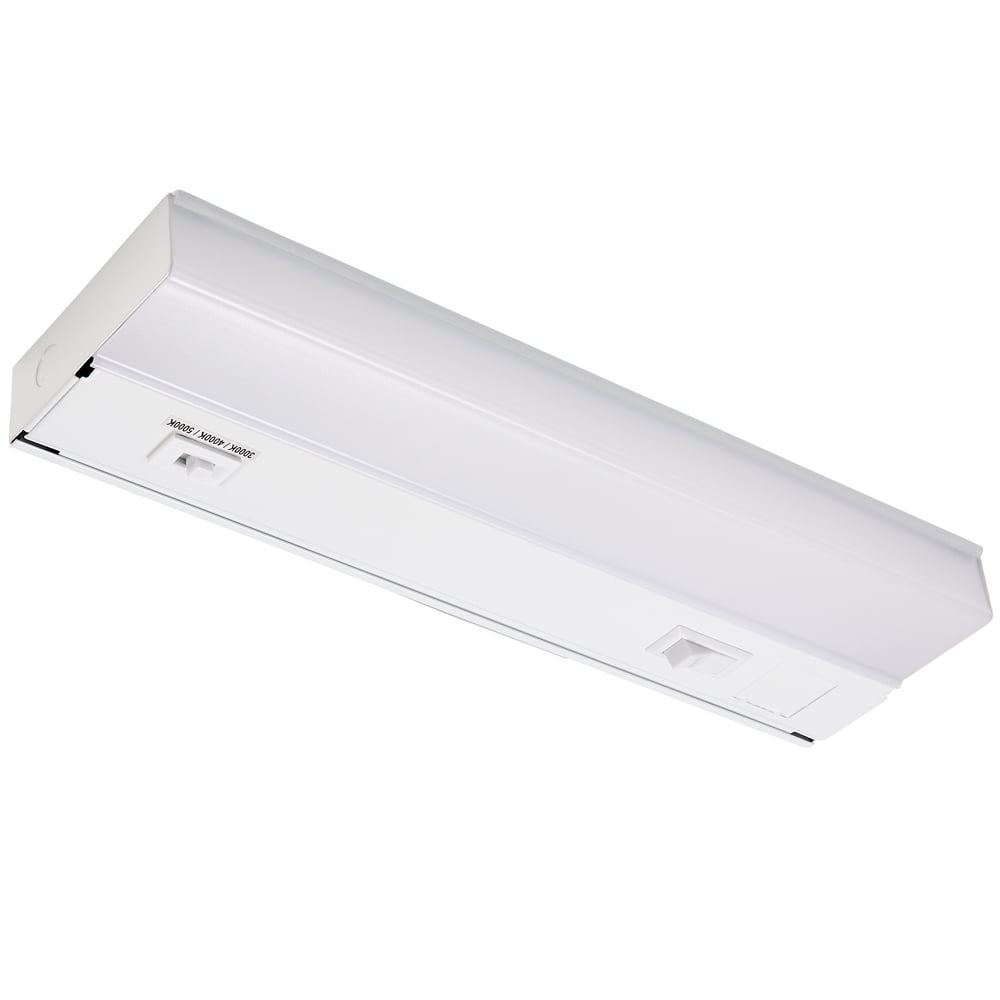 12" White Gloss LED Under Cabinet Light with Color Changing