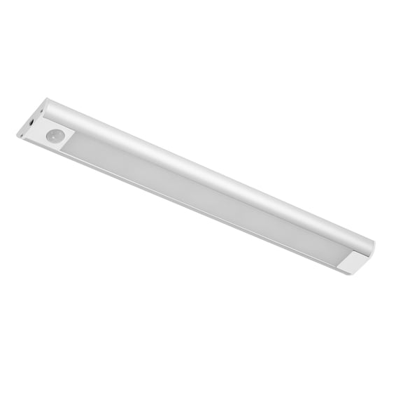 Maxxima 12 in. LED Under Cabinet Bar Light, Dark Activated Motion Sensor, Plug-In, 375 Lumens, 3000K Warm White