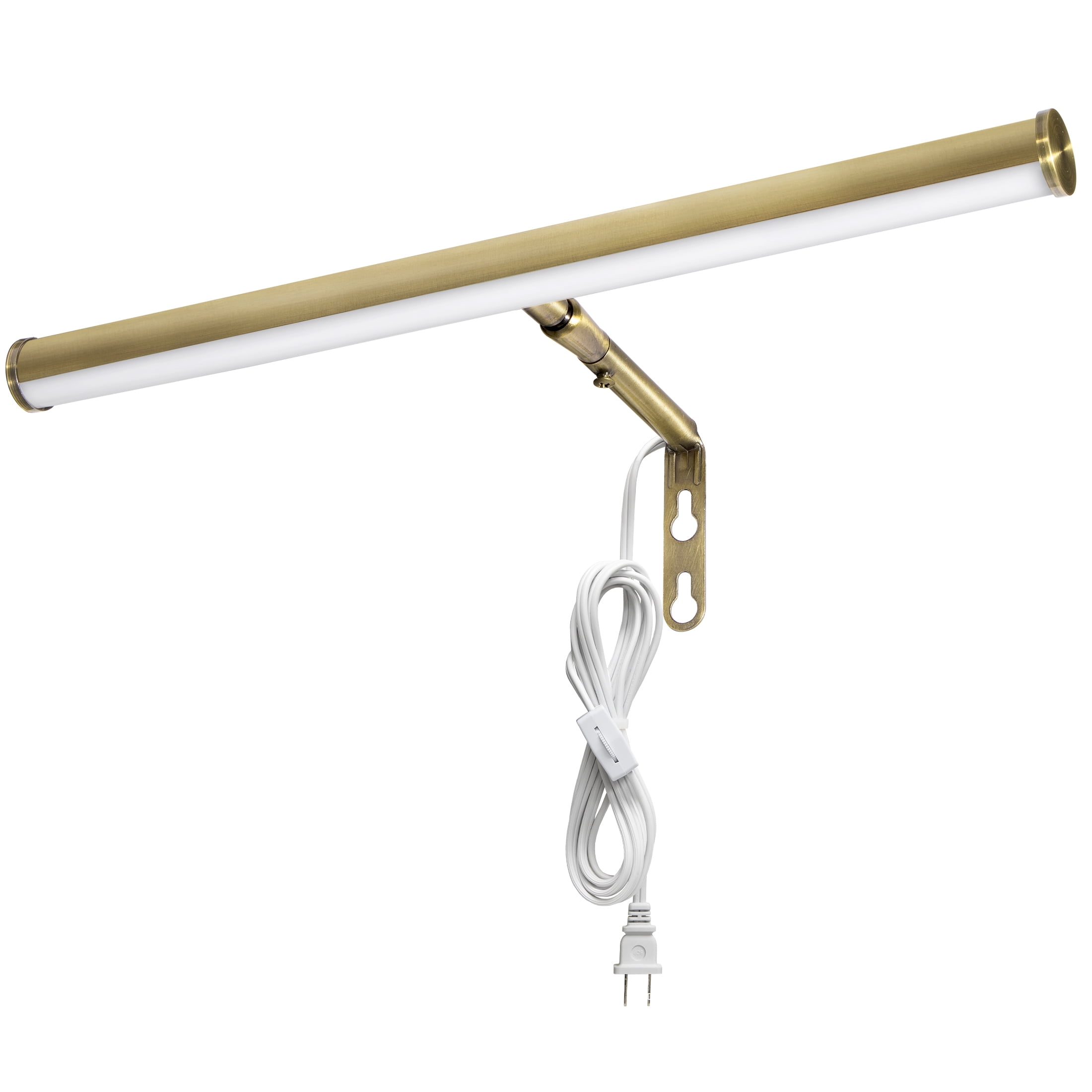 Traditional 14" Antique Brass LED Wall Frame Light with Dimmable Touch