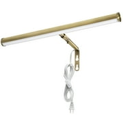 Maxxima 14 in. LED Picture Light Antique Brass Finish, 200 Lumens, 3000K Warm White, with On/Off Switch
