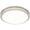 thumbnail image 1 of Maxxima 14 in. Satin Nickel LED Ceiling Mount Fixture w/ Motion Sensor For Standby Dimming, 5 CCT 2700K-5000K, 1300 Lumens, 1 of 12