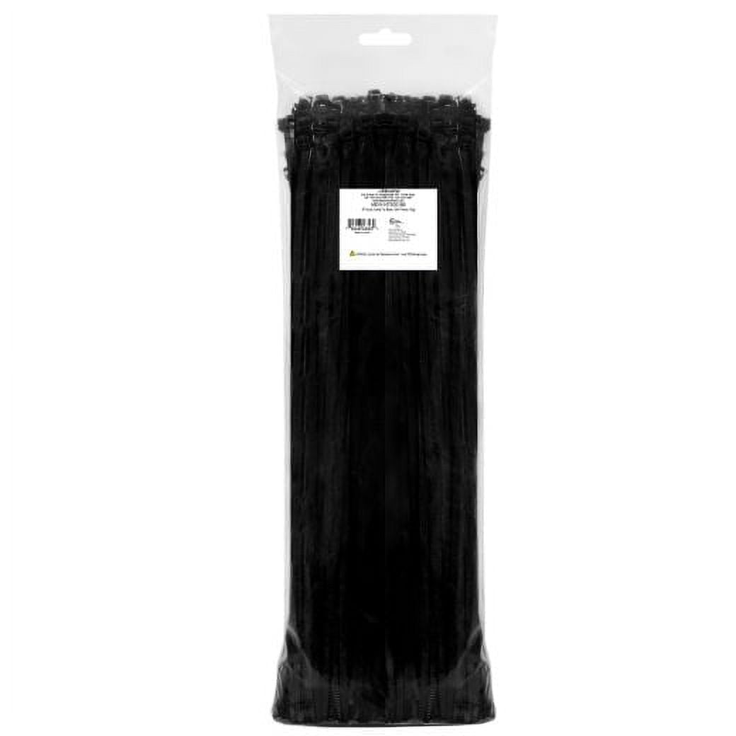 Maxxima 18 Inch Heavy Duty Nylon Cable Ties, Self-Locking, 500 Pack for ...