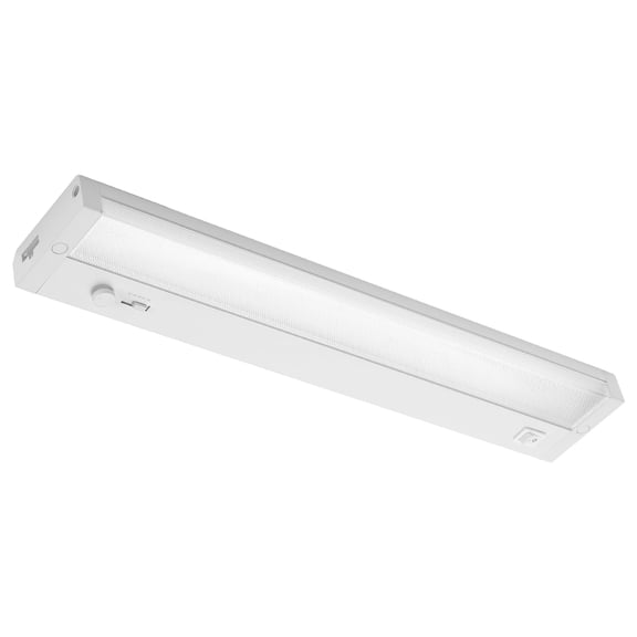 Maxxima 18 in. LED Under Cabinet Bar Light, Built In Dimmer, Linkable, Hardwired or Plug In, 700 Lumens, 5 CCT 2700K - 5000K, White, On/Off Switch