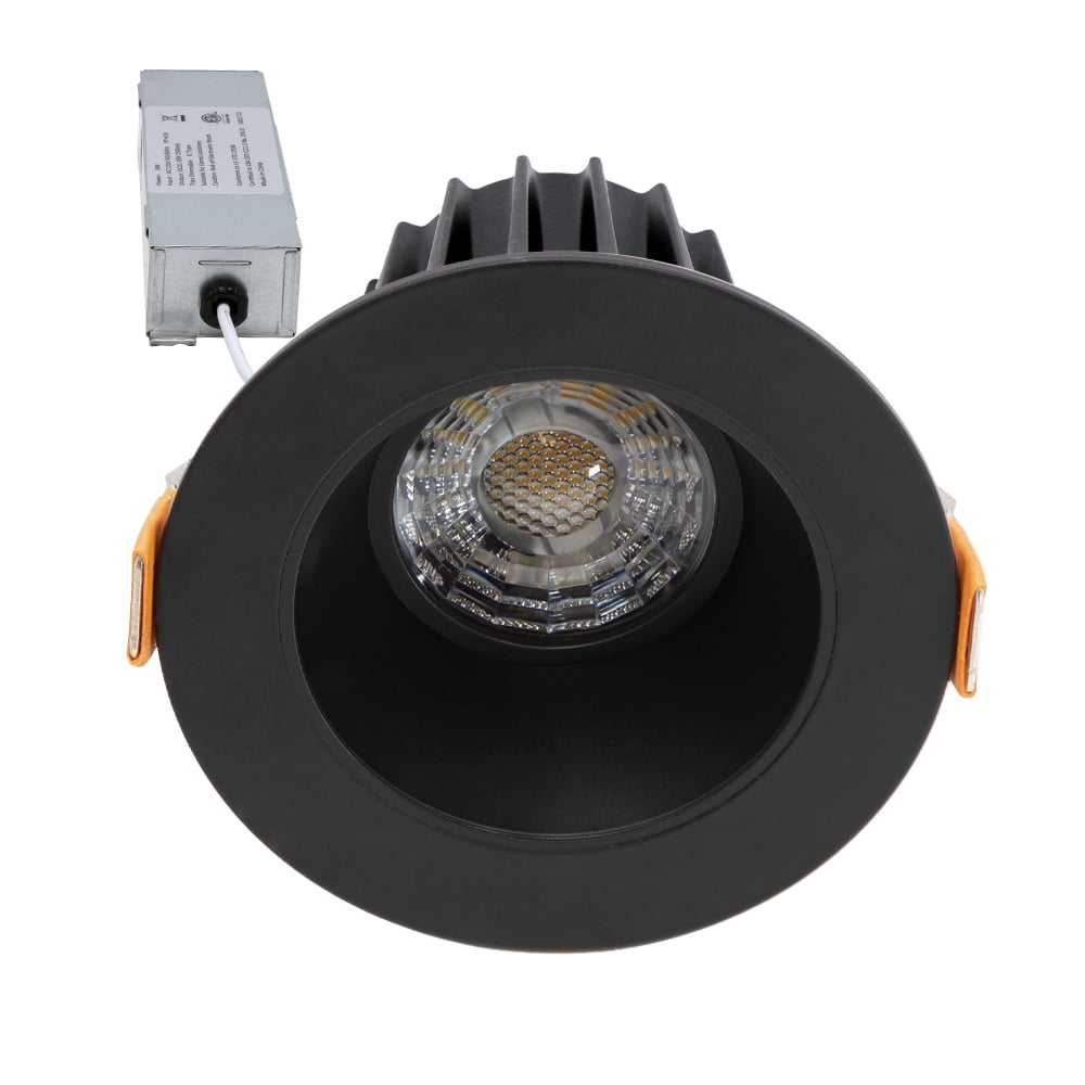 Black Aluminum 2-Inch Ultra-Thin Recessed LED Downlight