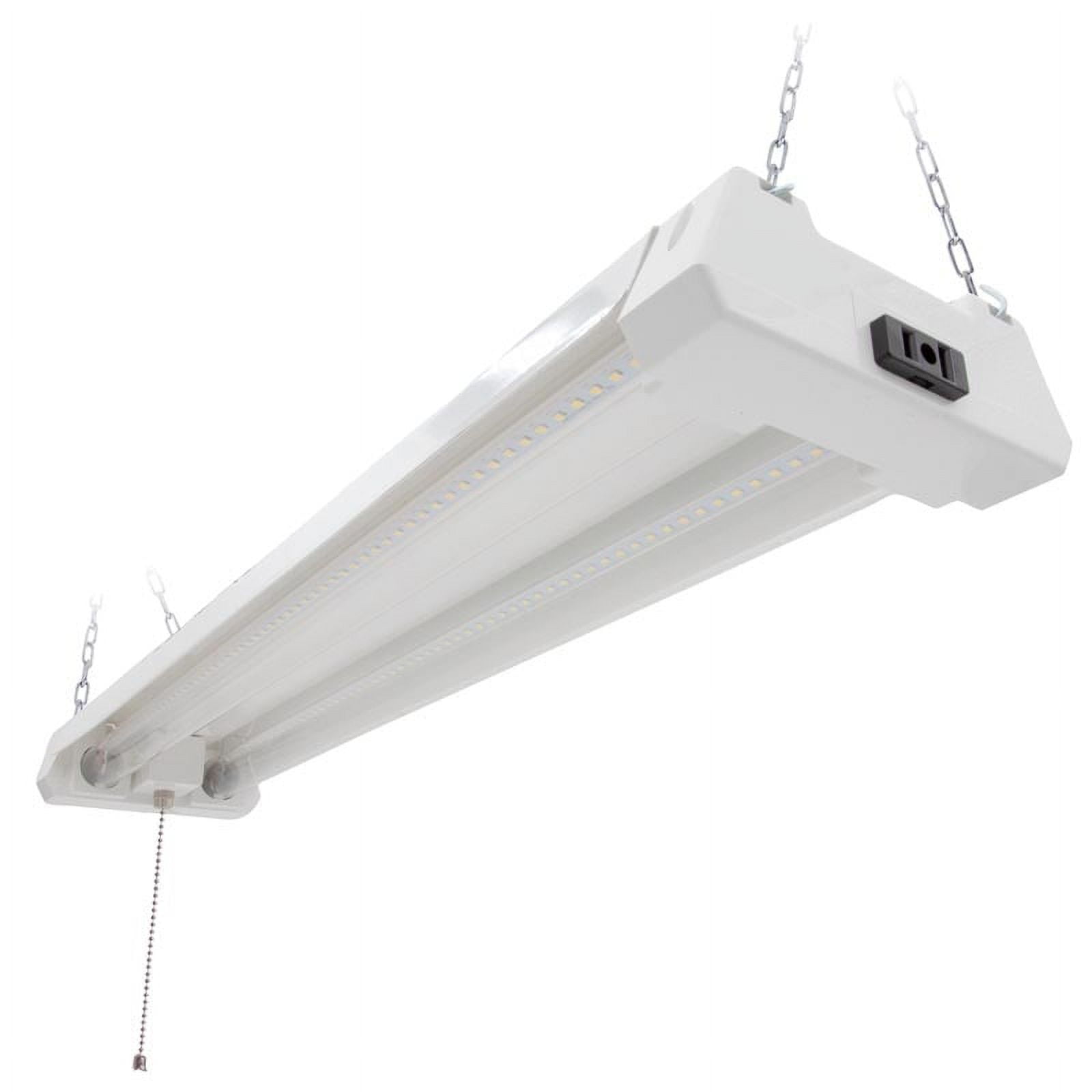 Maxxima 2ft. Utility Led Shop Light Fixture, Linkable, Clear Lens 5000K  Daylight 2500 Lumens 