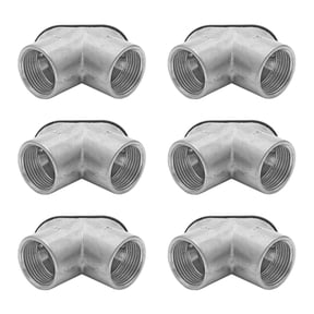 Maxxima 3/4 in. Conduit Pull Elbow, Rigid EMT or IMC Fitting for Wire Installation, 90-Degree Bend, Threaded (6 Pack)