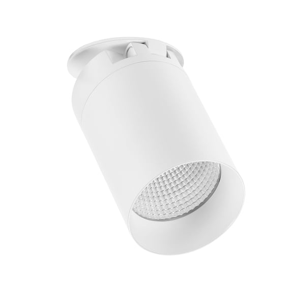 Maxxima 3 in. Adjustable LED Cylinder Downlight, Ceiling Spot Light, 1000 Lumens, Canless 5 CCT Color Selectable 2700K-5000K, White