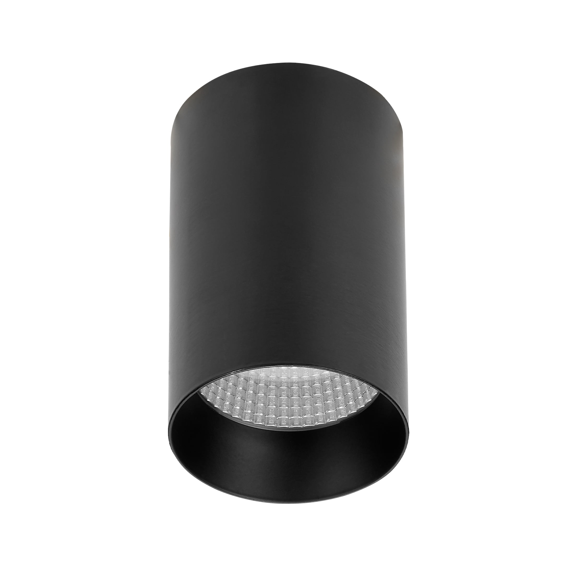Black Aluminum 3-Inch LED Cylinder Downlight with Adjustable Color Temperature