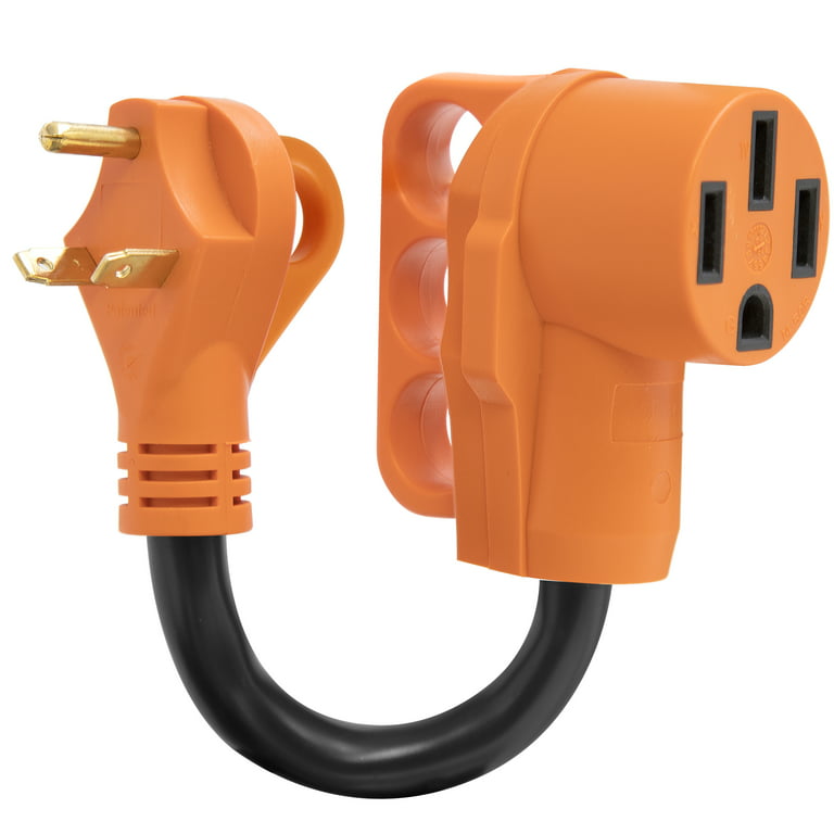 Camco Heavy-Duty RV Extension Cord with Power Grip Handles, 30A