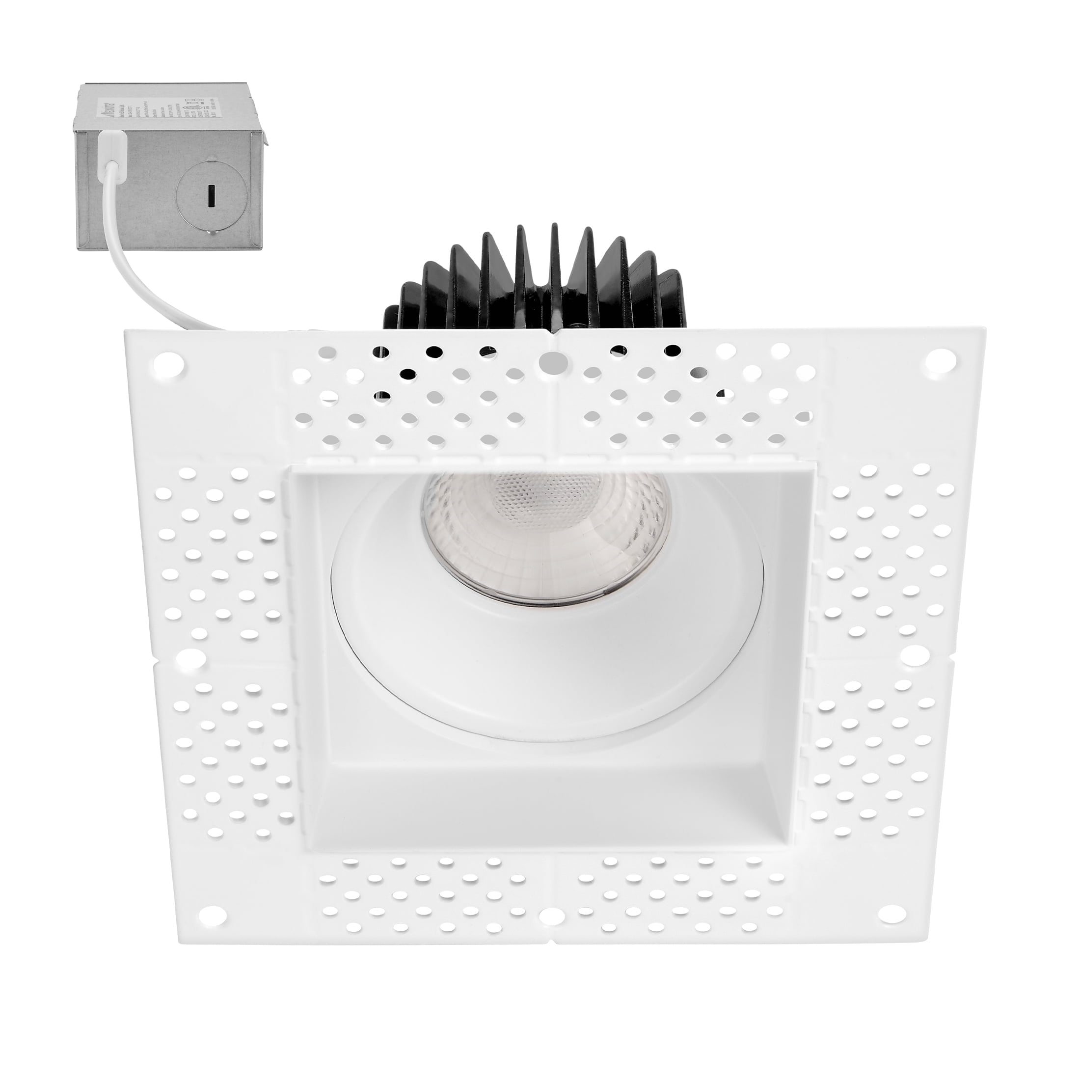 4" White Aluminum Trimless Recessed LED Downlight