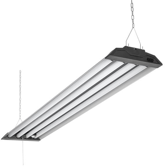 Maxxima 4 ft. LED Motion Sensor Shop Light Fixture, 10,000 Lumens, Linkable, Frosted Lens, 5000K Daylight