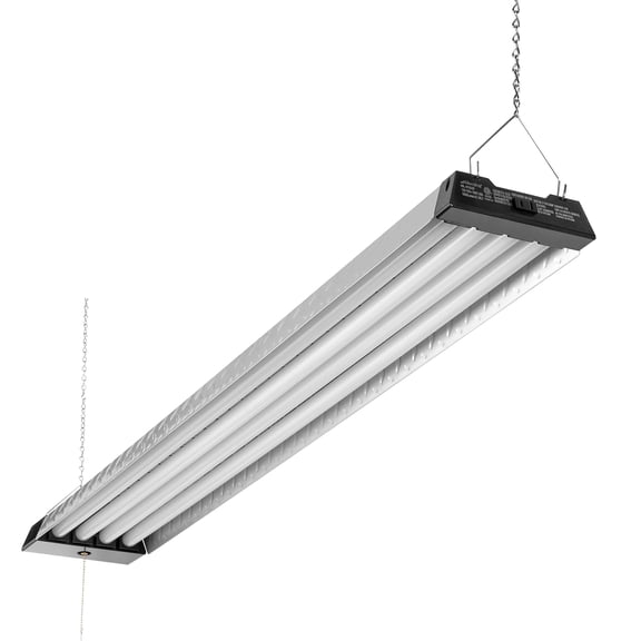 Maxxima 4 ft. LED Shop Light Fixture, 10,000 Lumens, Linkable, Frosted Lens, 5000K Daylight