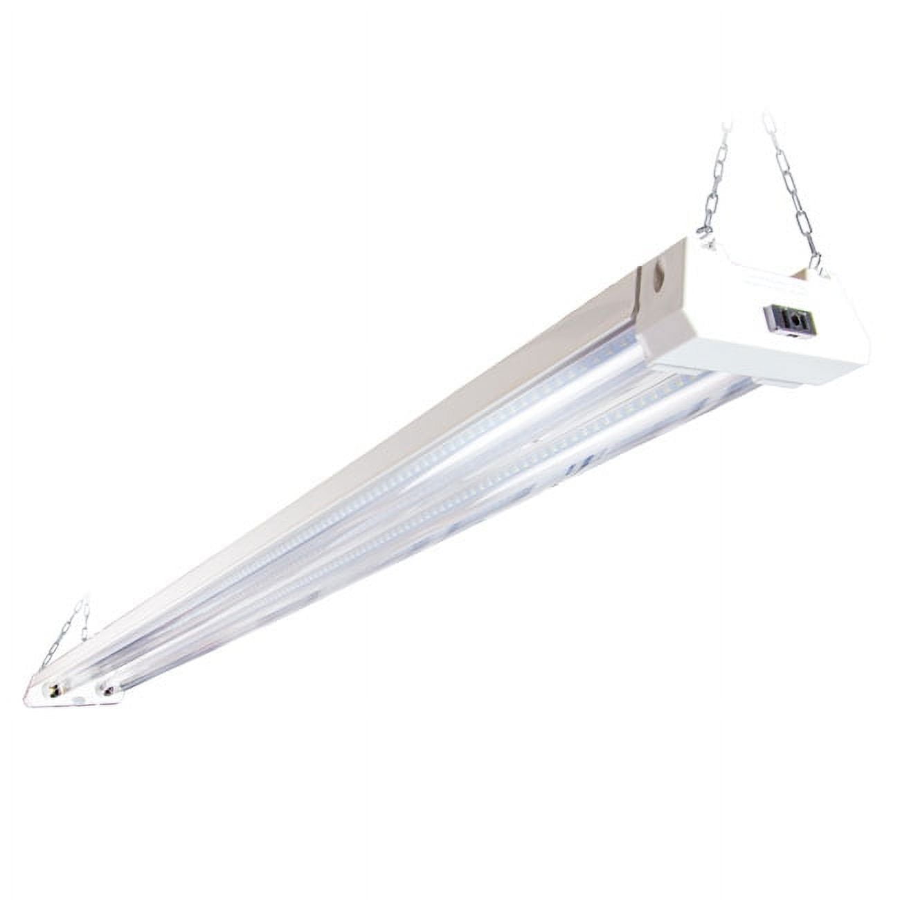 Maxxima 4 ft. Utility LED Motion Sensor Fixture 40-Watt, Linkable