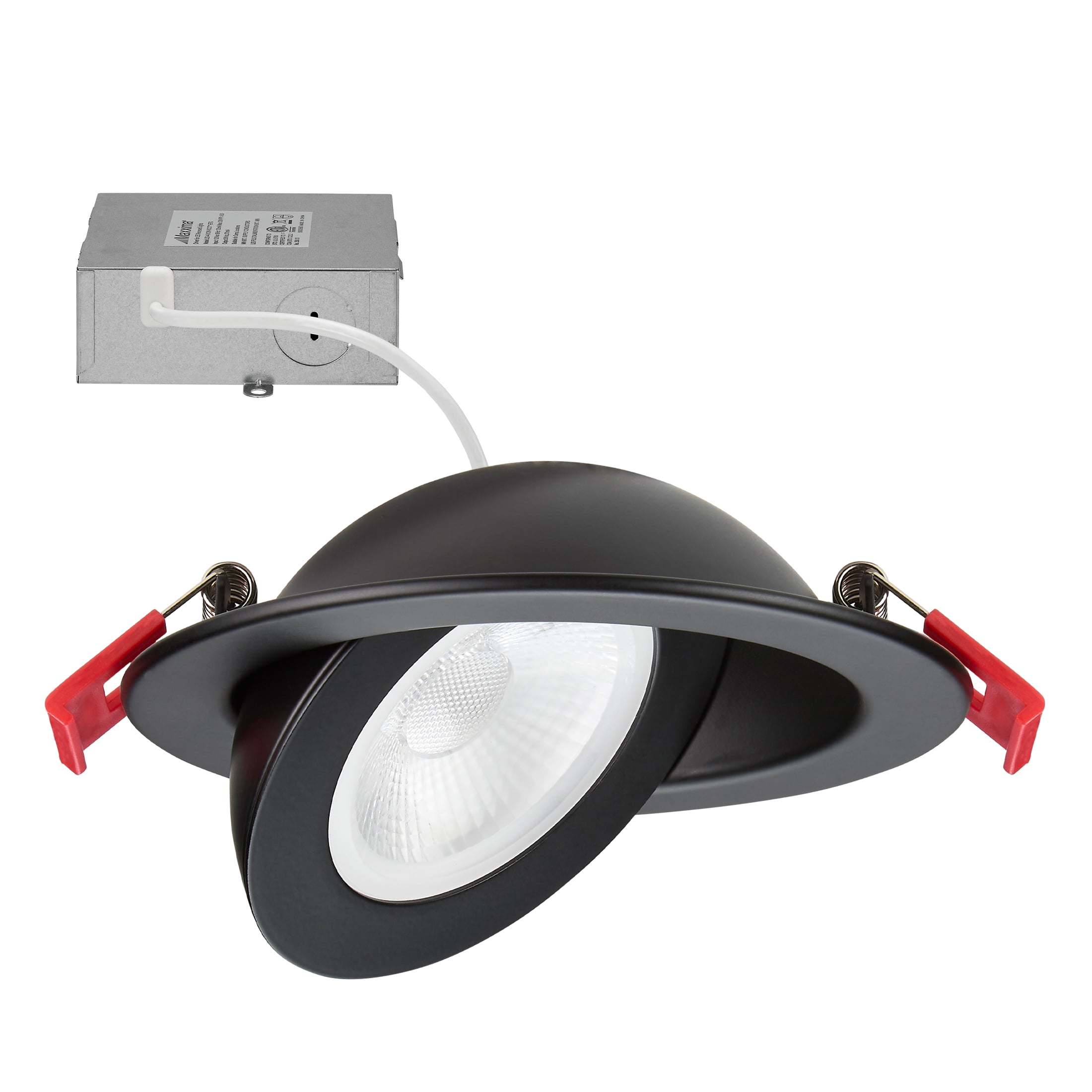 Black 4-Inch Aluminum Rotatable LED Recessed Downlight